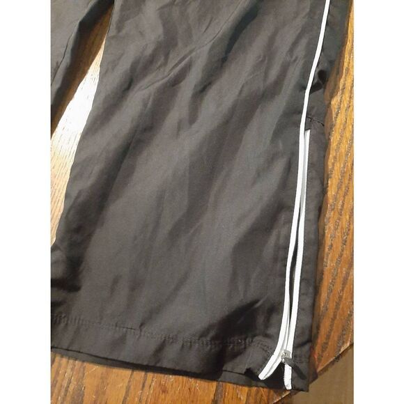 XL 16/18 Danskin Black White Athletic Track Pant Casual Drawstring Waist Lined - Picture 2 of 5